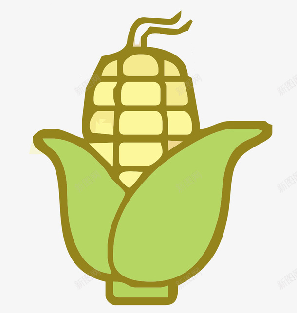 卡通手绘玉米图标png_新图网 https://ixintu.com 卡通手绘玉米png 卡通玉米 庄稼 手绘玉米 植物 玉米图标 粮食