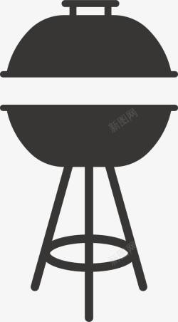 铁质烤肉图标图标