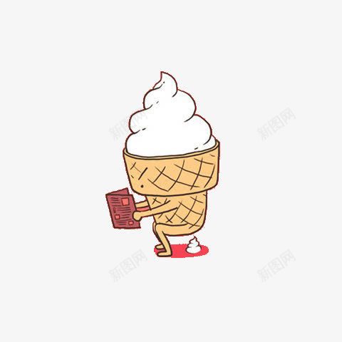 卡通冰淇淋png免抠素材_新图网 https://ixintu.com 卡通冰淇淋 可爱的火炬冰淇淋 雪糕