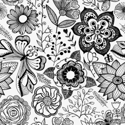 植物花卉纹样背景素材