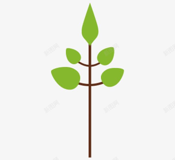 简笔画小树图标png_新图网 https://ixintu.com 卡通树 卡通植物 卡通绿色图标 绿色图案
