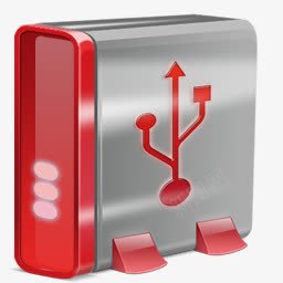 红通用串口总线纯优雅的图标png_新图网 https://ixintu.com Red USB 红 通用串口总线