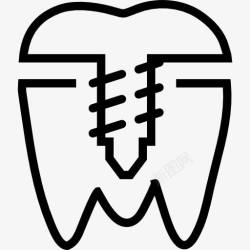牙科植入物前磨牙图标高清图片