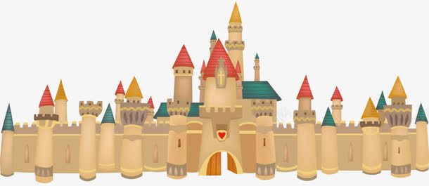 童话里的城堡png免抠素材_新图网 https://ixintu.com 卡通 城堡 建筑 彩色城堡 插画 童话世界