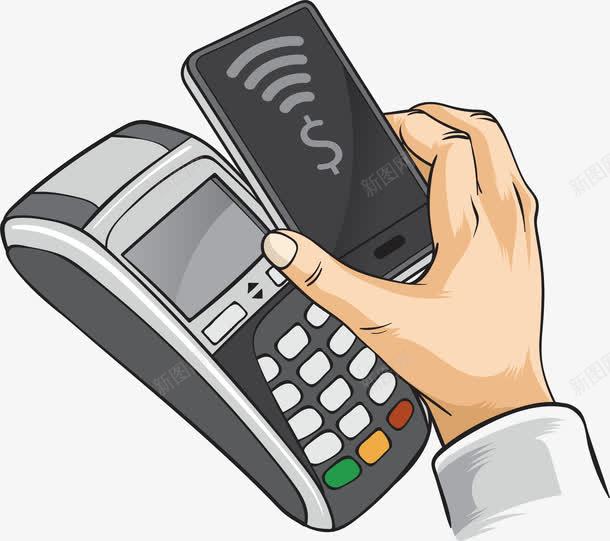 手机买单png免抠素材_新图网 https://ixintu.com 刷卡机 手机买单 手机付款 手机刷卡 手机支付 矢量png