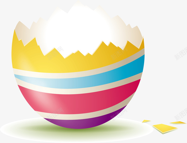 彩色简约蛋壳png免抠素材_新图网 https://ixintu.com 图案 彩色 彩蛋 清新 简约 蛋壳 装饰图案 鸡蛋