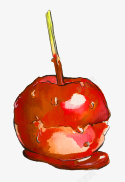苹果糖苹果糖矢量图高清图片