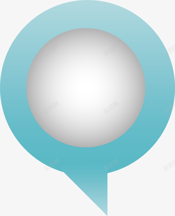 手绘蓝色圆圈png免抠素材_新图网 https://ixintu.com 免抠PNG 圆圈 对话框 手绘 渐变 蓝色