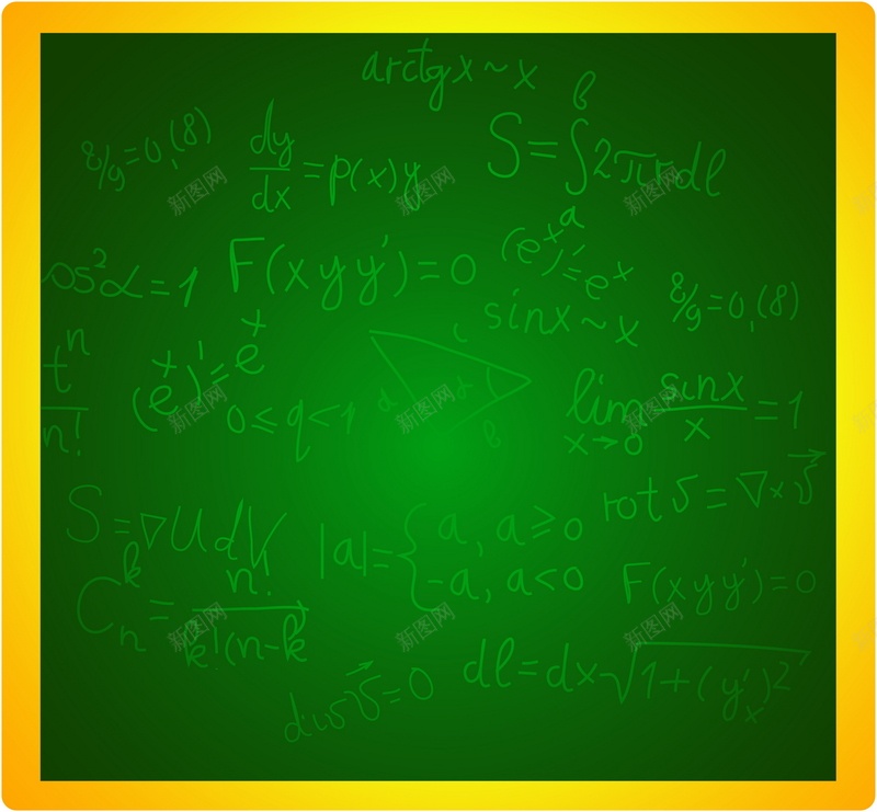 学校黑板矢量图ai_新图网 https://ixintu.com 公式 学校 数学 黑板 矢量图