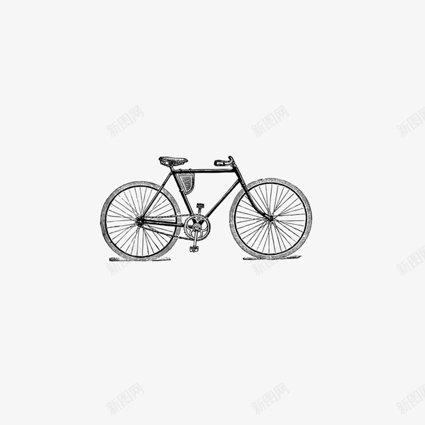 自行车psd免抠素材_新图网 https://ixintu.com 效果元素 老式 自行车