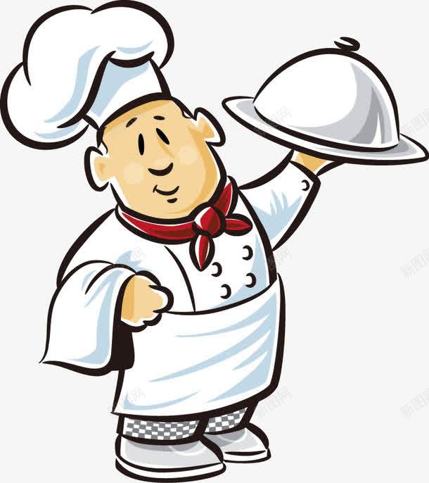 卡通厨师餐盘png免抠素材_新图网 https://ixintu.com 卡通 厨师 餐盘