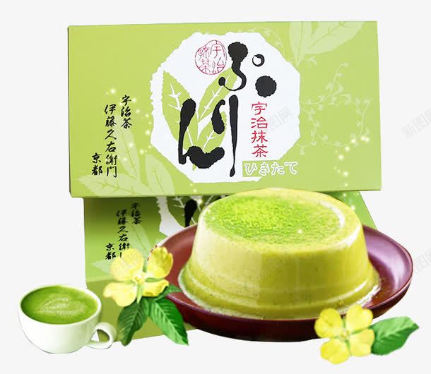 牛乳抹茶布丁png免抠素材_新图网 https://ixintu.com 宇治抹茶 抹茶制品 抹茶布丁 抹茶粉 牛乳 美食