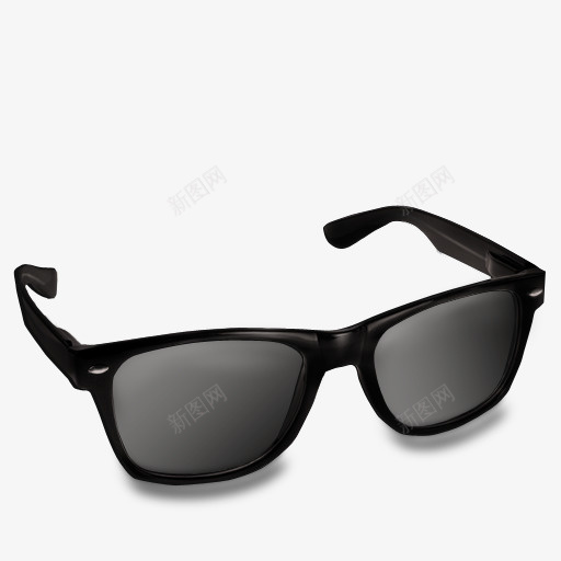 黑色的眼镜wayfarericons图标png_新图网 https://ixintu.com Black Glasses 眼镜 黑色的