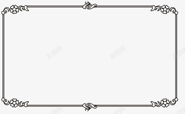 复古边框png免抠素材_新图网 https://ixintu.com 复古 复古边框 艺术 装饰边框 边框
