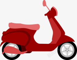 小型摩托车时尚卡通小型摩托车矢量图高清图片