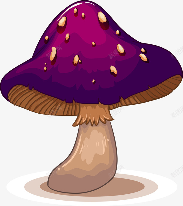 蘑菇卡通插画5png免抠素材_新图网 https://ixintu.com 卡通 插画 素材 蘑菇