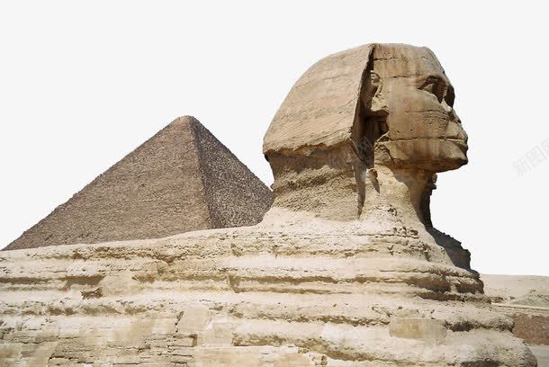 埃及人面兽身png免抠素材_新图网 https://ixintu.com 写实 古埃及 金字塔