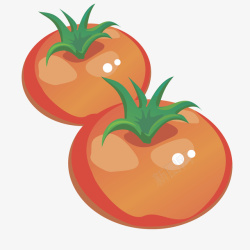 红色水果番茄蔬菜矢量图素材