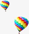 空中的热气球png免抠素材_新图网 https://ixintu.com 热气球 空中