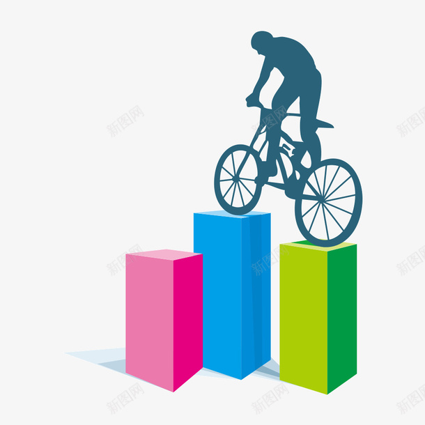 自行车运动psd免抠素材_新图网 https://ixintu.com 柱状图 素材 自行车 运动