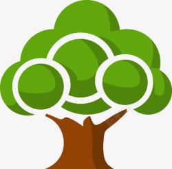 绿色环保树logo素材