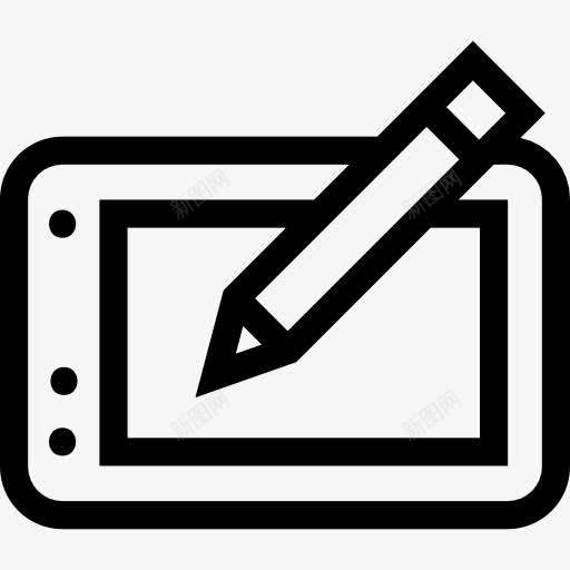 片和铅笔勾勒图标png_新图网 https://ixintu.com 写作 工具 工具和用具 片 电子 轮廓 铅笔
