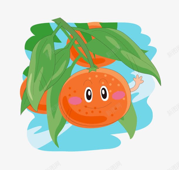 卡通砂糖橘图案png免抠素材_新图网 https://ixintu.com 卡通 橘子 水果 砂糖橘 蜜橘 金橘