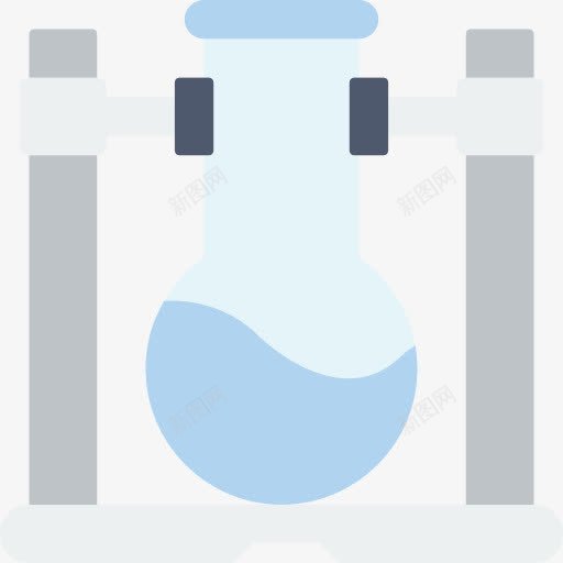 瓶图标png_新图网 https://ixintu.com 化学 化学教育 实验室烧瓶 烧瓶