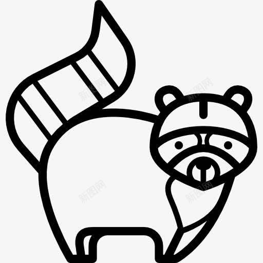 Racoon图标png_新图网 https://ixintu.com 动物 动物园 动物王国 哺乳动物 浣熊 野生动物