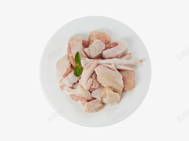 白盘子中的鸡肉1png免抠素材_新图网 https://ixintu.com 白盘子 肉 鸡 鸡肉