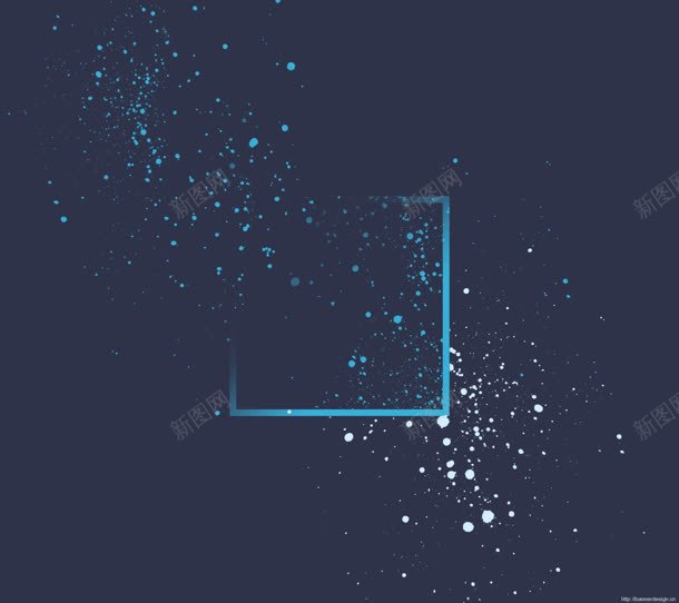 蓝白色小点点边框jpg设计背景_新图网 https://ixintu.com 点点 蓝白色 边框