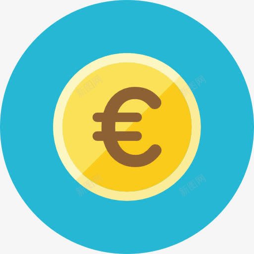 欧元硬币图标png_新图网 https://ixintu.com coin euro 欧元 硬币