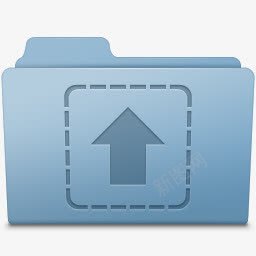 上传文件夹蓝色的smoothleopardicons图标png_新图网 https://ixintu.com Blue Folder Upload 上传 文件夹 蓝色的