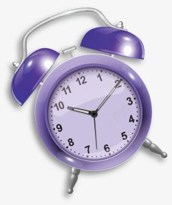 紫色时钟素材