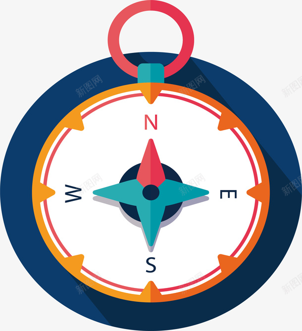 蓝色圆形探险指南针矢量图ai免抠素材_新图网 https://ixintu.com 圆形指南针 指南针 探险 探险指南针 矢量png 蓝色指南针 矢量图