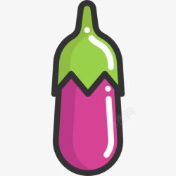 猪肉馅和蔬菜茄子图标高清图片