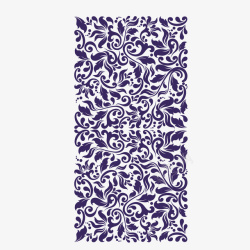紫色花底纹矢量图素材