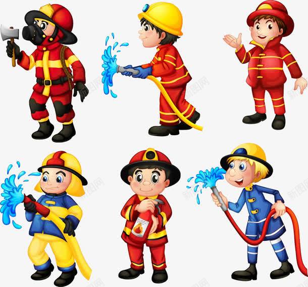 消防防范广告元素png免抠素材_新图网 https://ixintu.com 水 水管 消防 消防员 防范广告素材