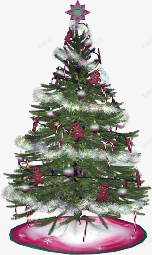手绘紫色礼物圣诞树png免抠素材_新图网 https://ixintu.com 圣诞树 礼物 紫色
