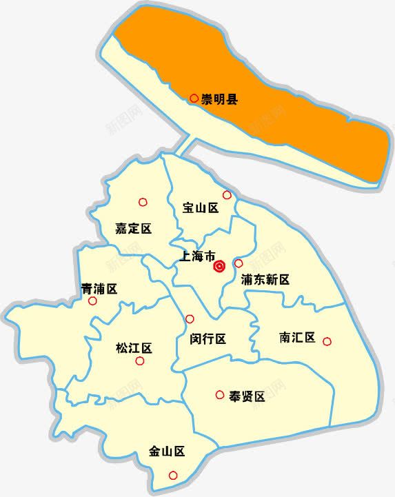 上海地图png免抠素材_新图网 https://ixintu.com ppt 上海 元素 地图