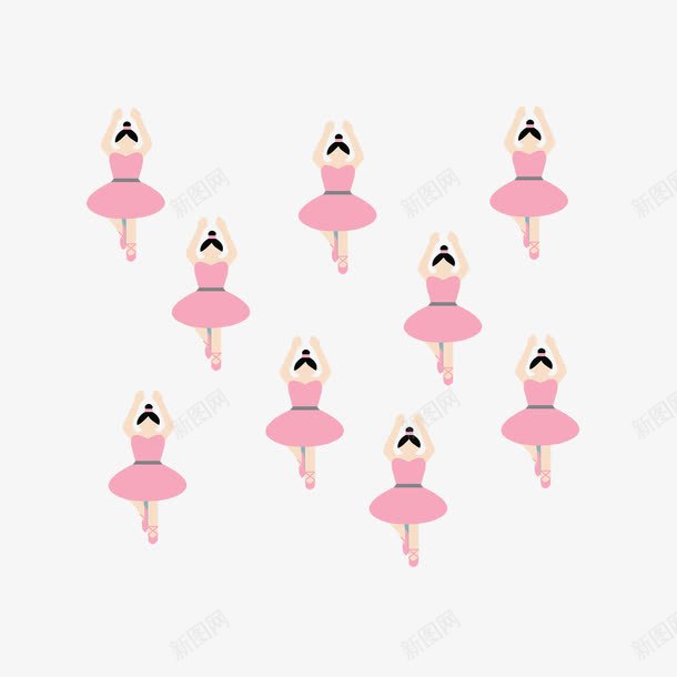 跳舞的人物png免抠素材_新图网 https://ixintu.com 穿粉色裙子的人物 芭蕾舞 跳芭蕾的人物
