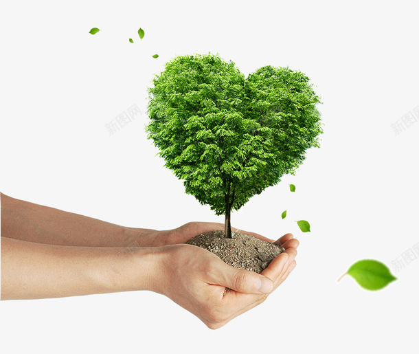爱心呵护每一颗树png免抠素材_新图网 https://ixintu.com 呵 心 每一 爱 颗树