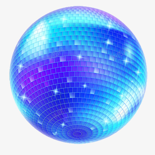 迪斯科球png免抠素材_新图网 https://ixintu.com disco 手绘 拟物化 球状 蓝色 迪斯科