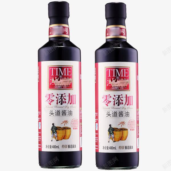 零添加酱油png免抠素材_新图网 https://ixintu.com 调味料瓶子 调味酱油 酱油瓶 零添加食材