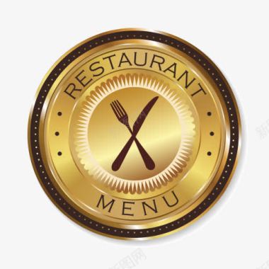 创意餐厅标志图标图标