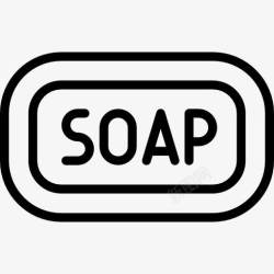 洗浴工具肥皂图标高清图片