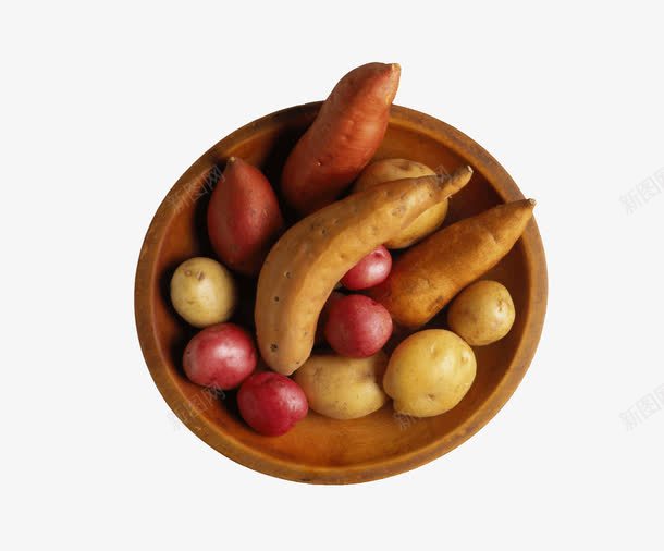 盆子里的土豆和番薯png免抠素材_新图网 https://ixintu.com 土豆 果实 番薯 蔬菜 食物
