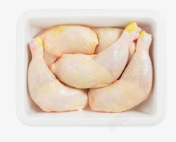 打包食物一盒包装新鲜鸡腿高清图片