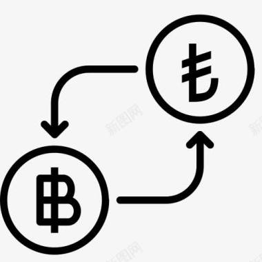 比特币转换货币金融里拉钱以货币图标图标