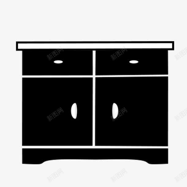 黑色橱柜png免抠素材_新图网 https://ixintu.com 创意橱柜 卡通柜 手绘图 抽屉 柜子 橱柜 简笔柜子 衣物柜